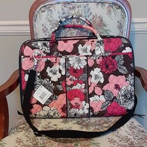 Vera Bradley Mocha Rouge Laptop Portfolio